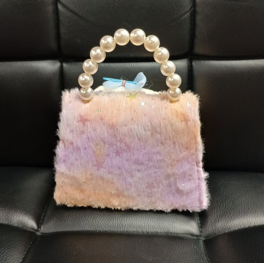 HOST PICK NWOT CINNAROLL Faux Fur Mini Purse - Picture 2 of 9